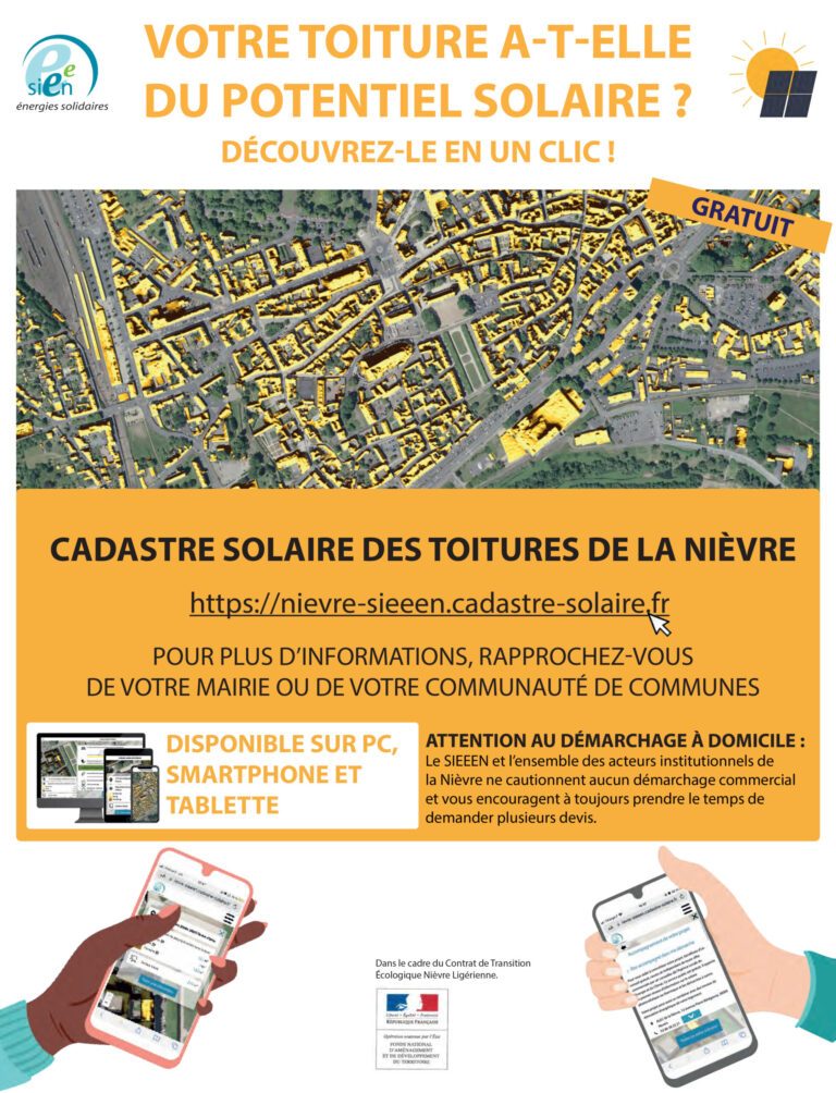 CADASTRE SOLAIRE SIEEEN : Tester le potentiel solaire de sa toiture !